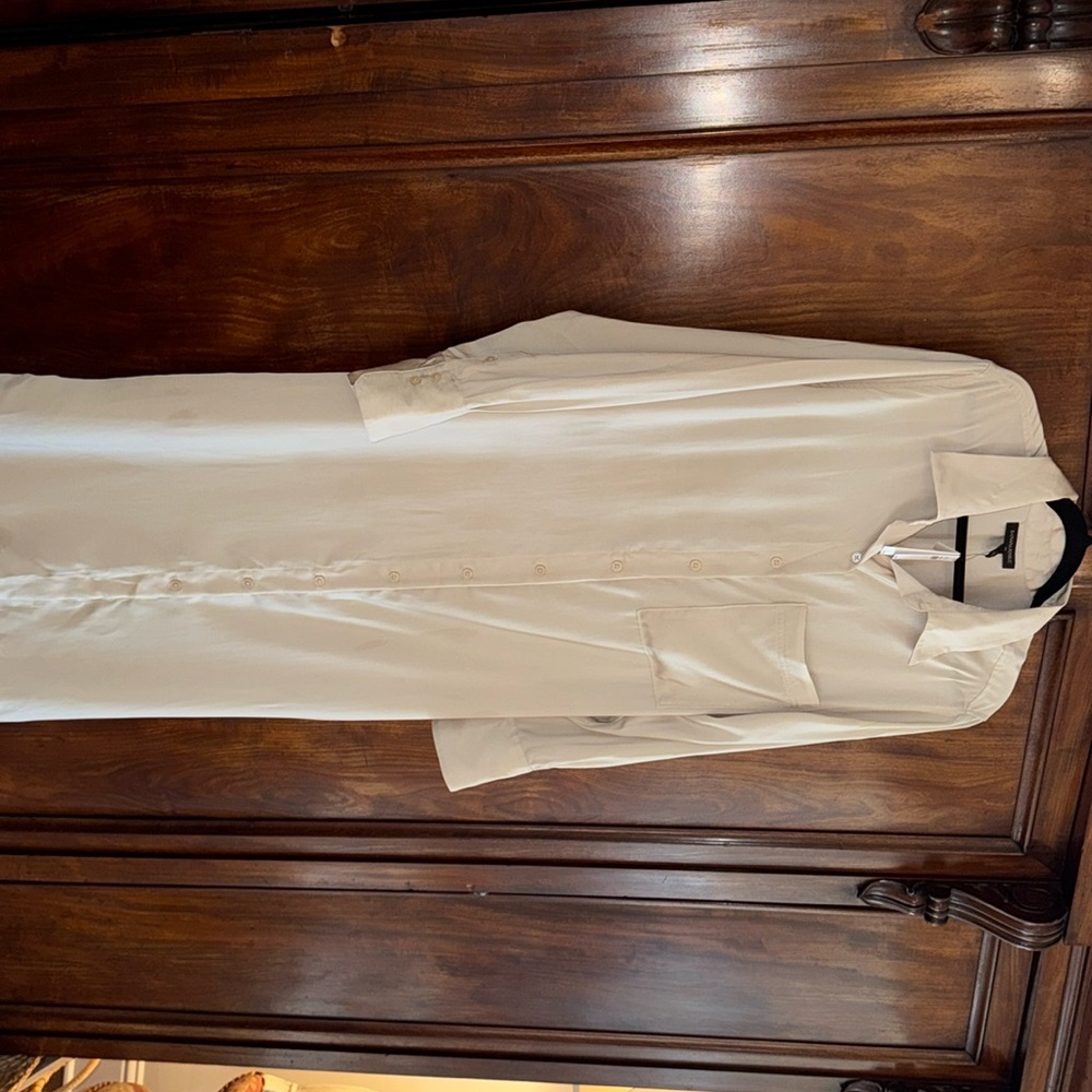 Cream Button-Up dress